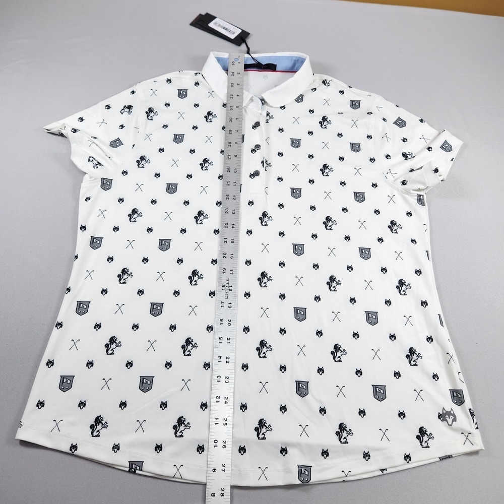 Greyson Womens Golf Polo Size XL All Over Print Performance Stretch New - Picture 6 of 9